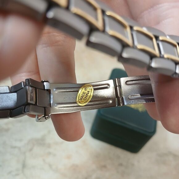 Vintage Philip Persio Titanium Two-Tone Watch | Chronograph Style | Original Box main image 6